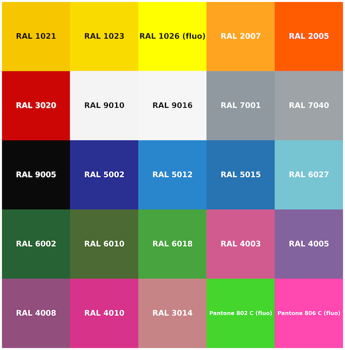 Couleurs prises d'escalade reconditionnées